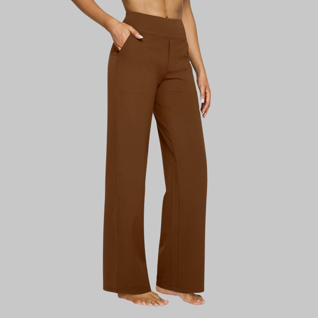 Rylena - High-Rise Stretch Weave Trousers