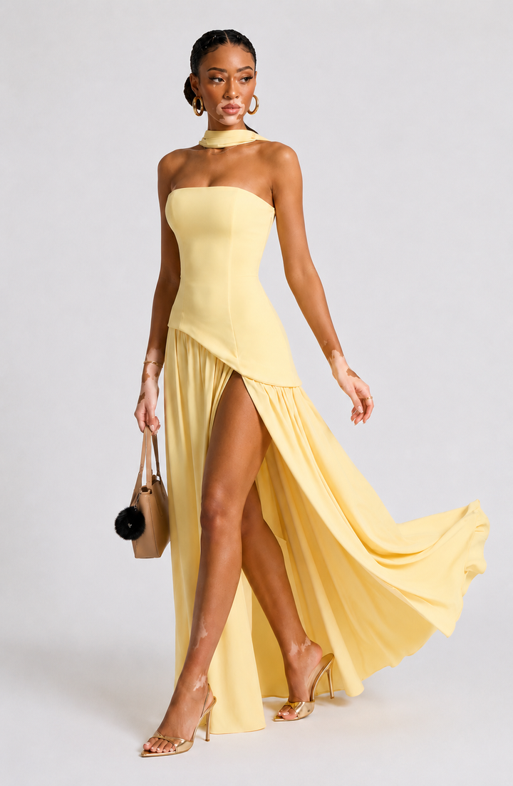 Eryla - Halter-Neck Maxi Dress
