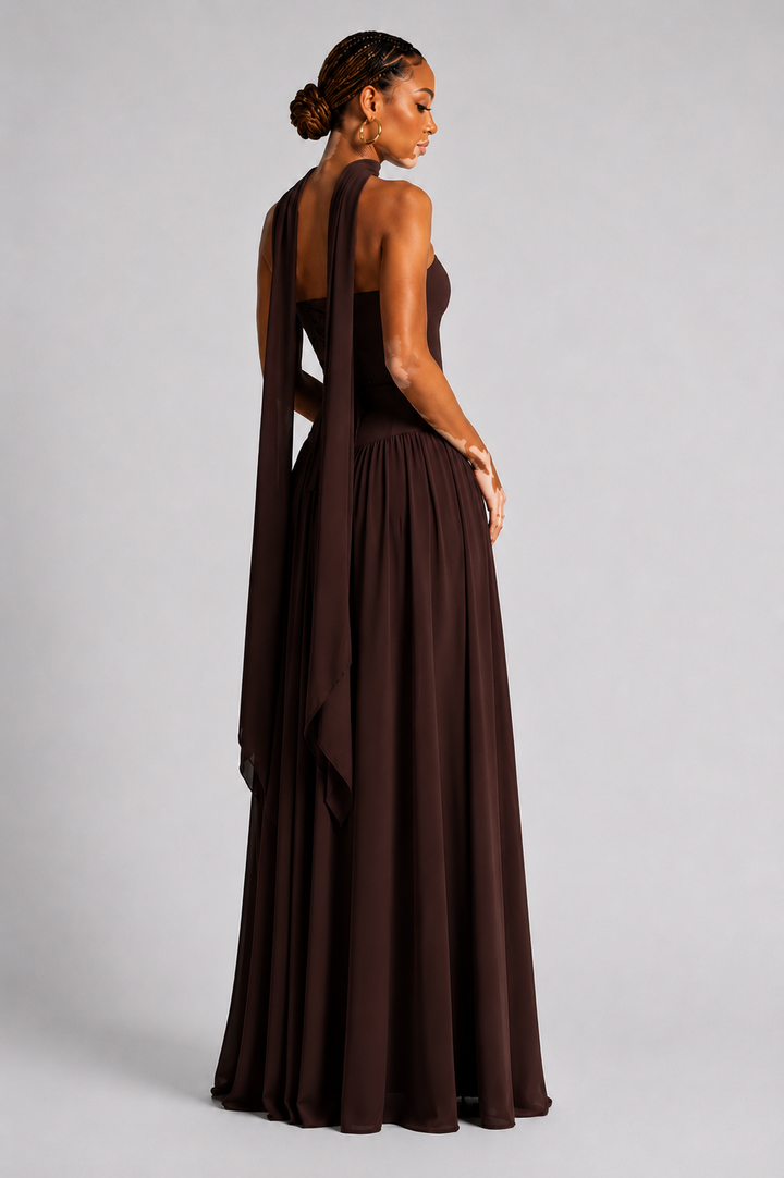 Eryla - Halter-Neck Maxi Dress