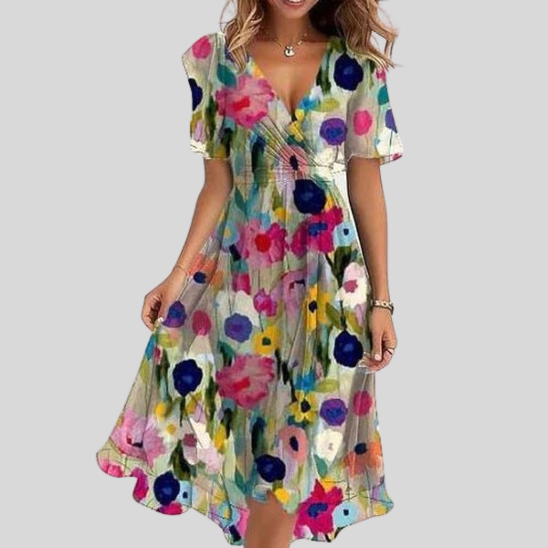 Zaleia - Asymmetric Hem Dress