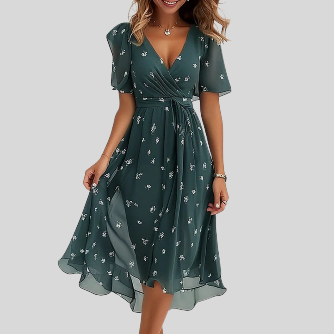 Zaleia - Asymmetric Hem Dress