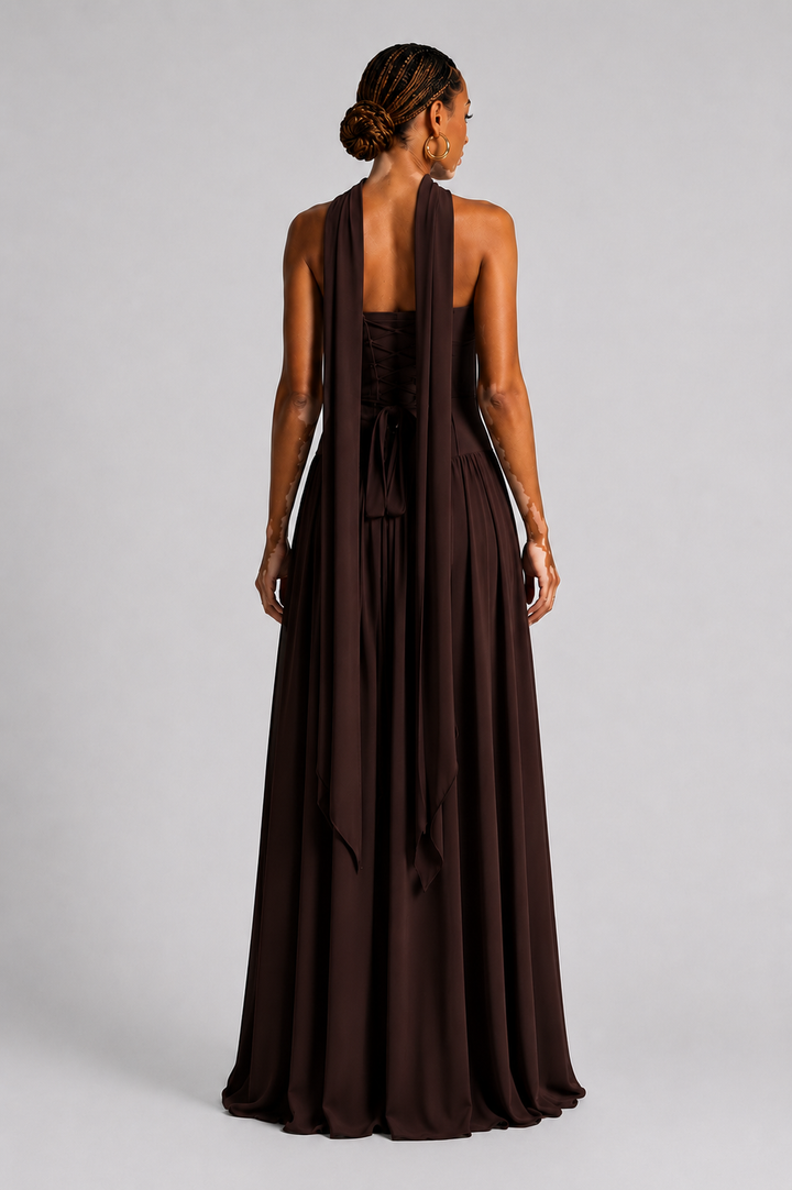 Eryla - Halter-Neck Maxi Dress