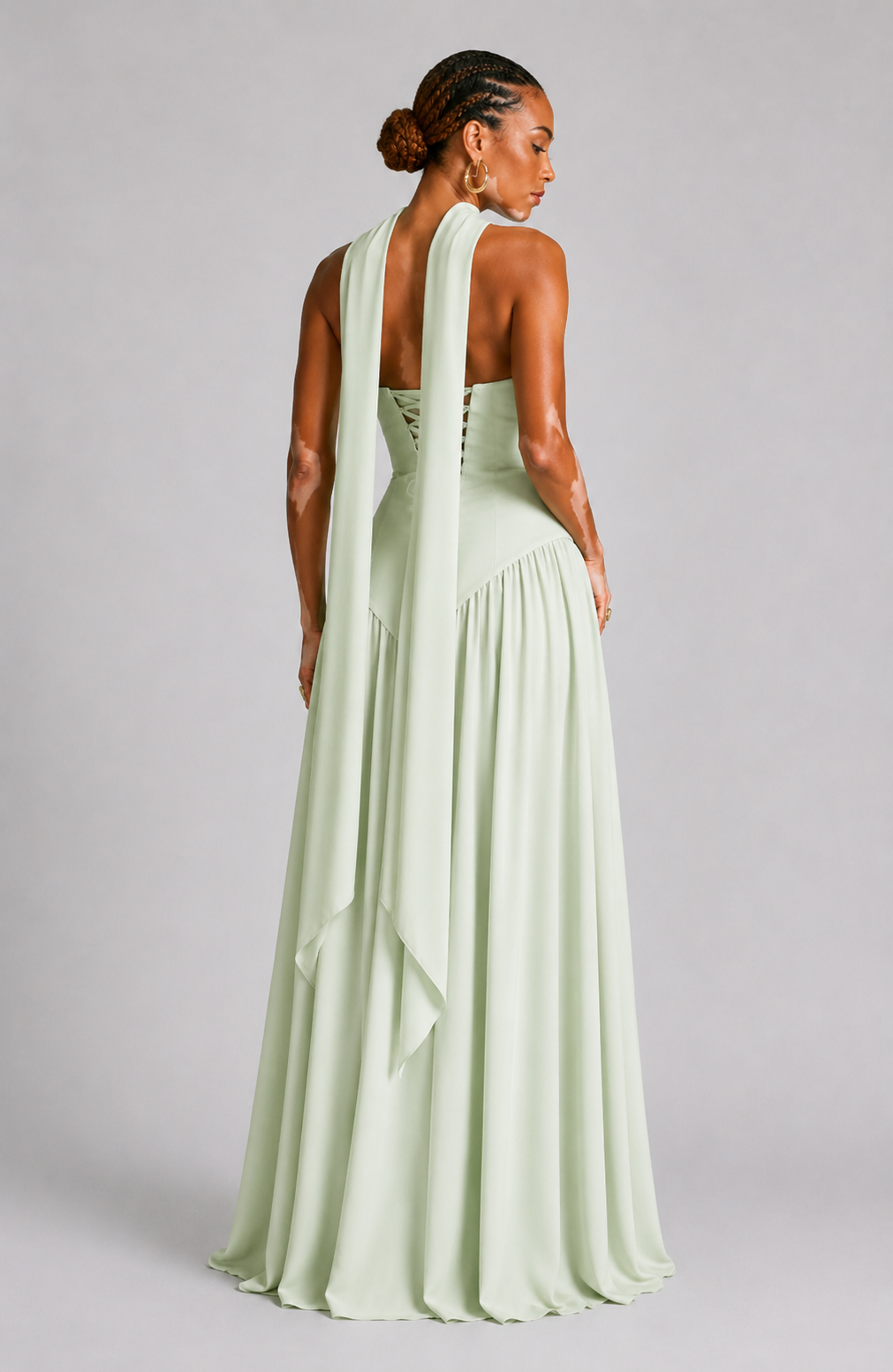 Eryla - Halter-Neck Maxi Dress