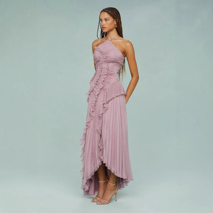 Ilyra - Draped Bodice Woven Dress