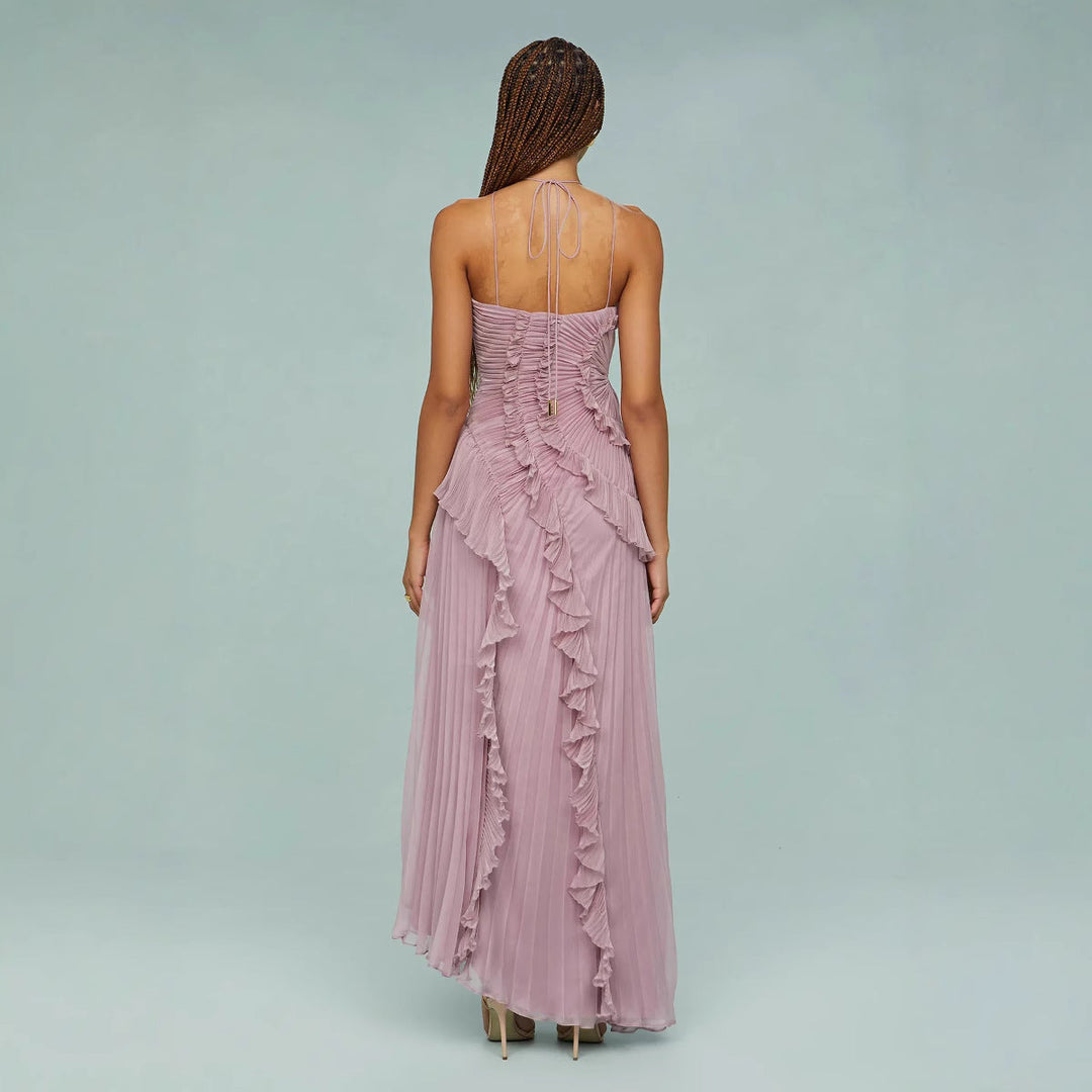 Ilyra - Draped Bodice Woven Dress