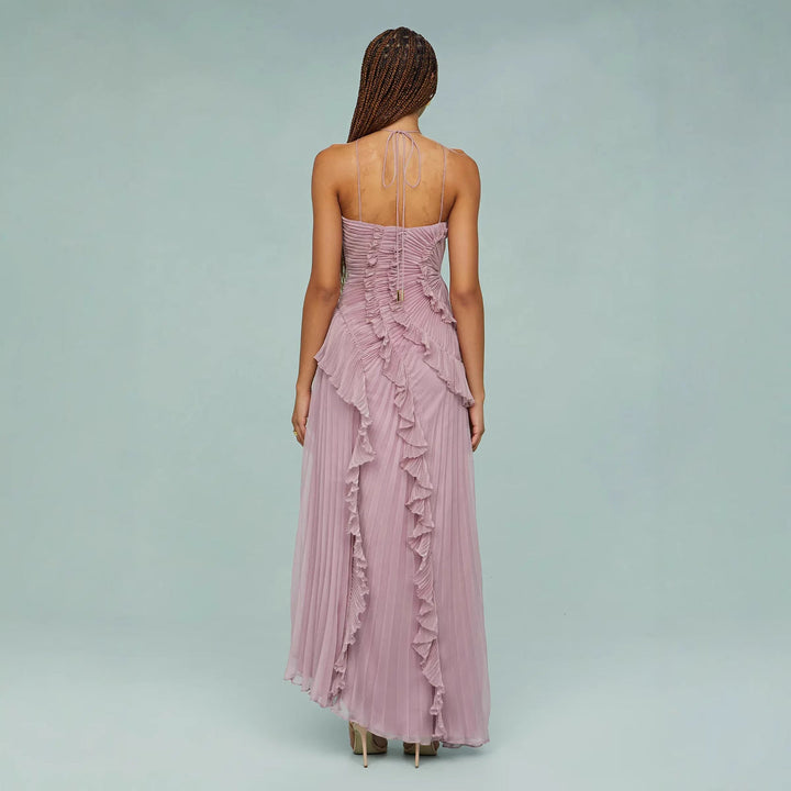 Ilyra - Draped Bodice Woven Dress