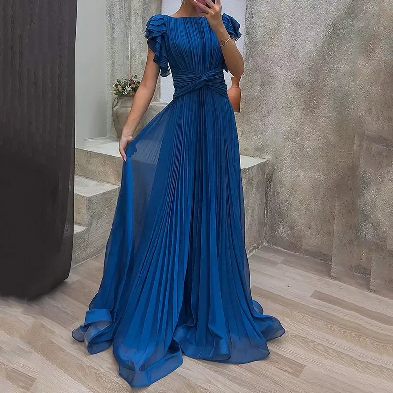 Vesara - Pleated Evening Dress