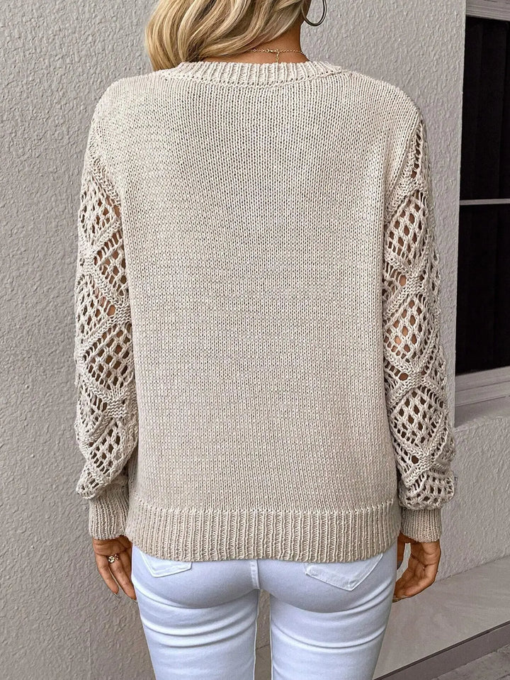 Nalise - V-Neck Jersey Knit Sweater