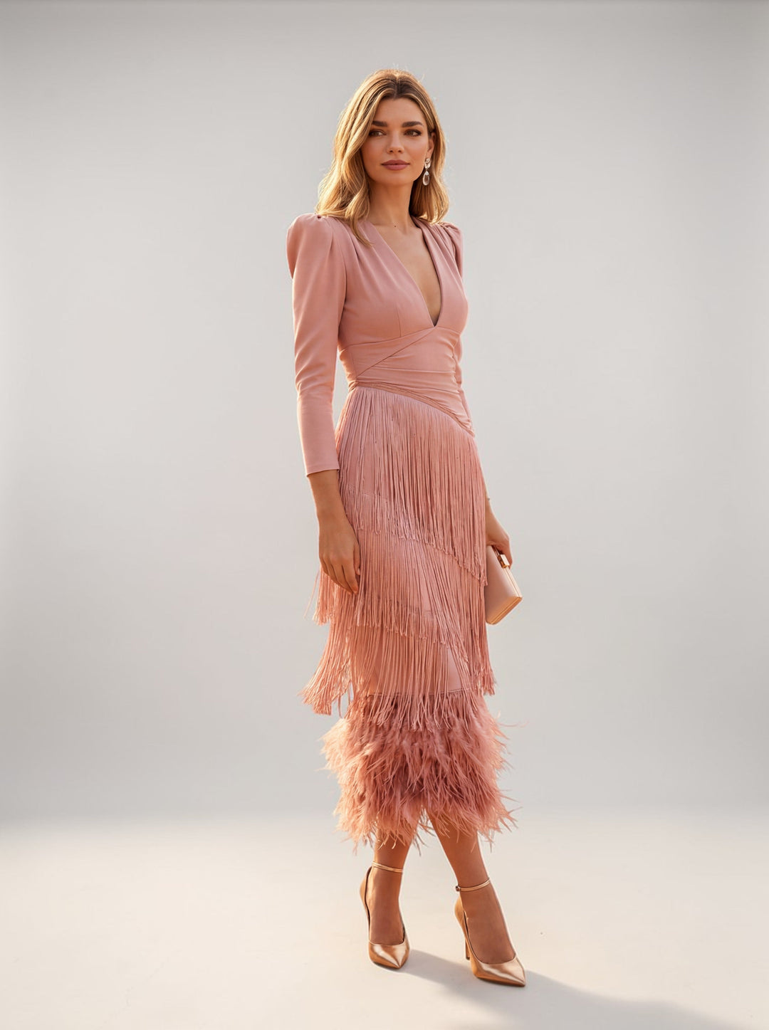 Solyne - Cascade Fringe Dress
