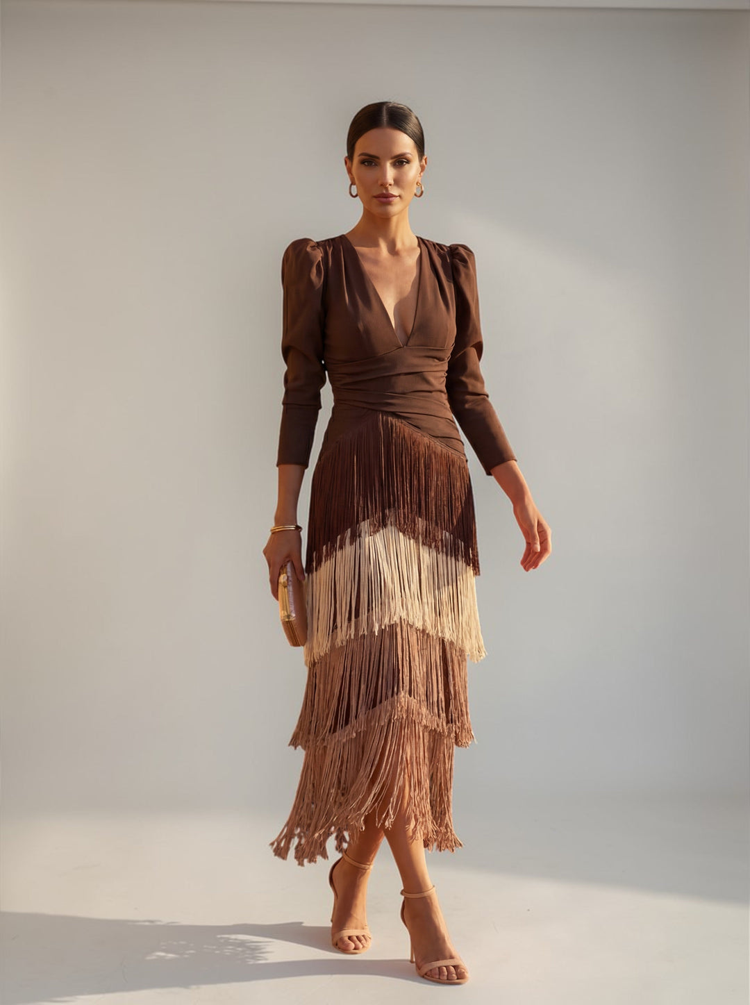 Solyne - Cascade Fringe Dress