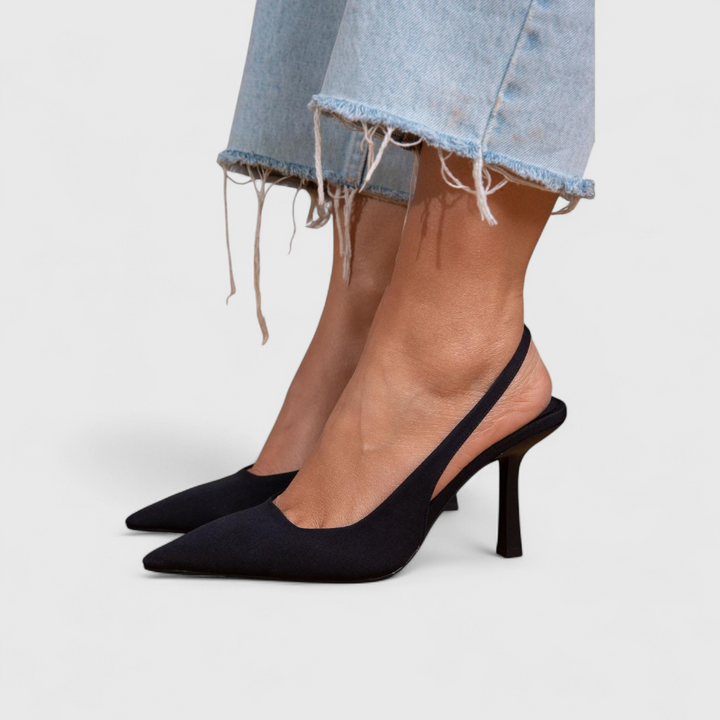 Kalira - Slingback Leopard Print Heels