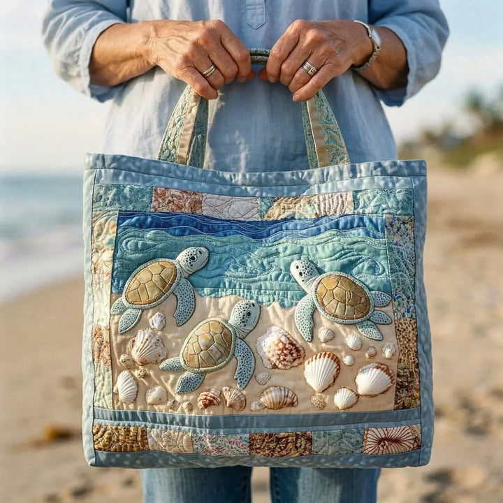 Novira - Wavy Quilt-Stitch Fabric Bag