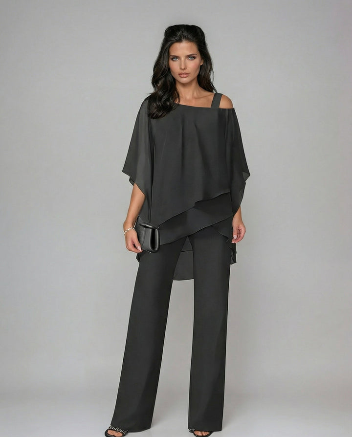 Vesara - Asymmetric Layered Woven Set