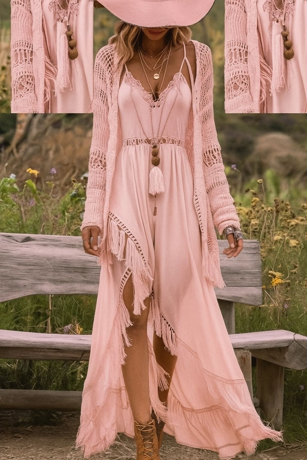 Nareli - Two-Piece Stretch Knit Set